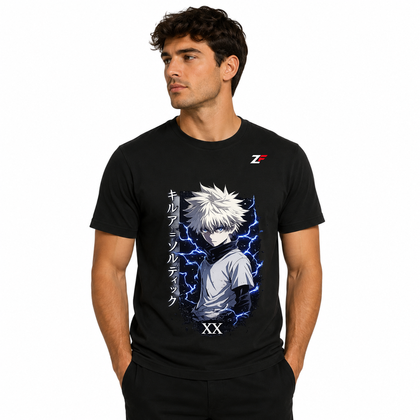 Anime Lightning Warrior Oversized T-Shirt