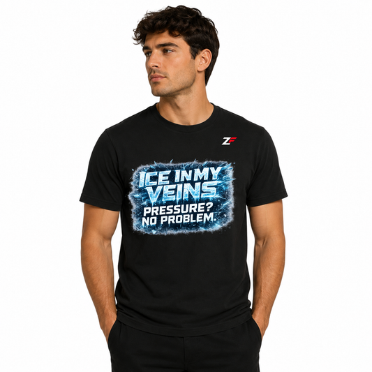 Ice In My Veins Oversized Football T-Shirt
