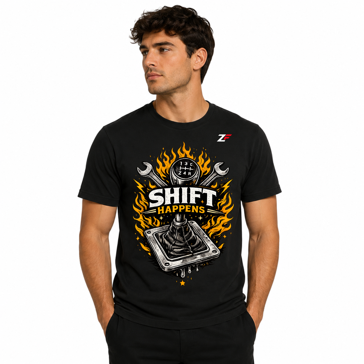 Shift Happens Oversized Graphic T-Shirt