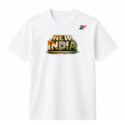 New India T-Shirt | Dream Build Rise Patriotic Graphic Tee