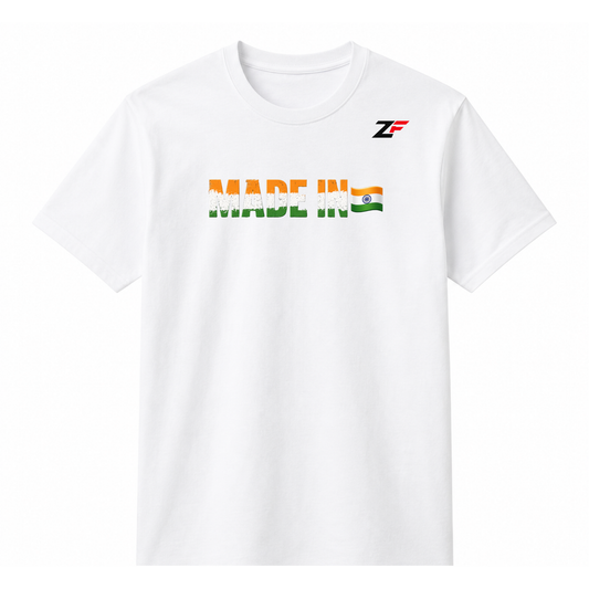 Proudly Made in India T-Shirt | Indian Map Patriotic Graphic Tee