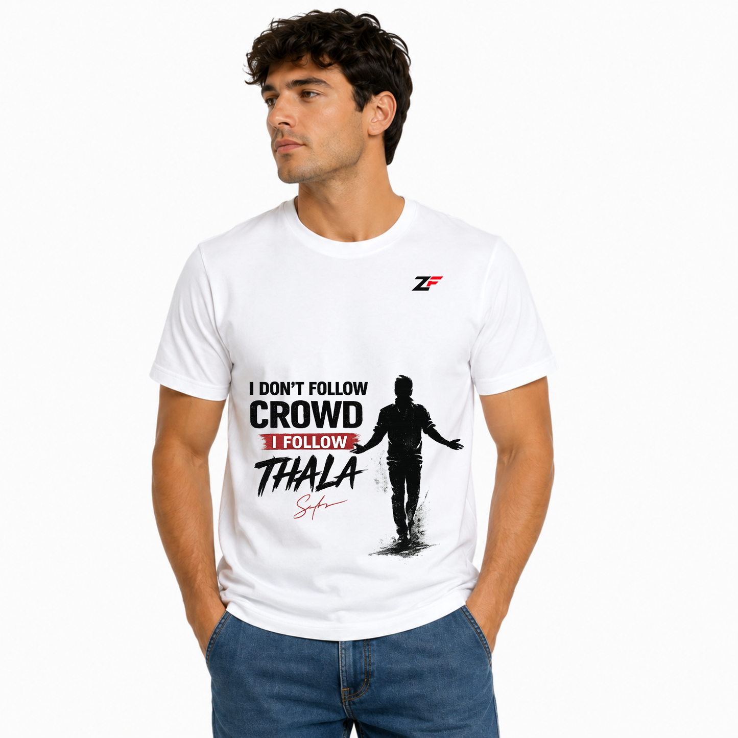I Don't Follow The Crowd, I Follow Thala Graphic T-Shirt