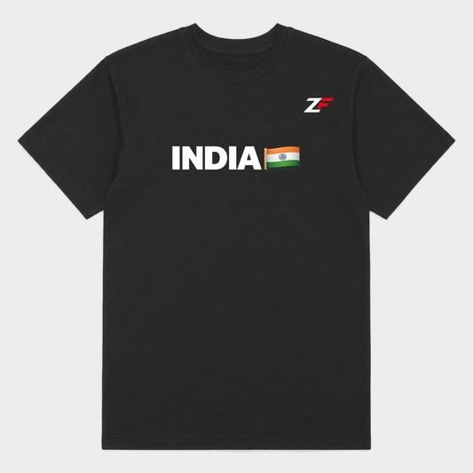 Land of the Brave T-Shirt | India Flag & Soldier Patriotic Graphic Tees