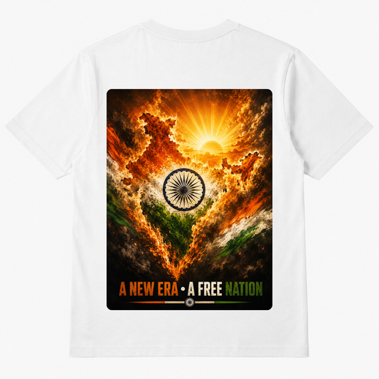 India Rising T-Shirt | Patriotic Ashoka Chakra Graphic Tees