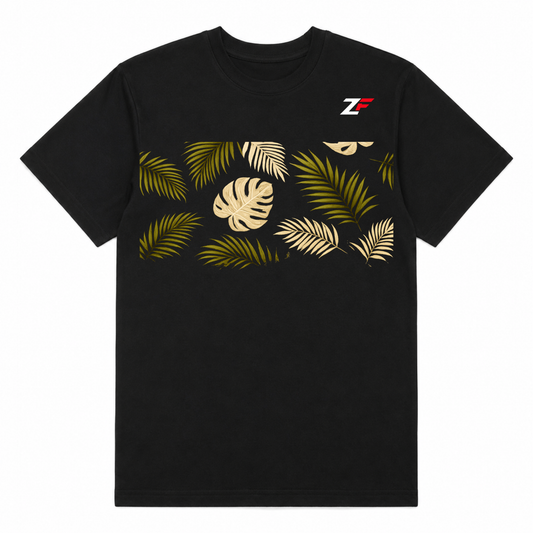 Tropical Leaves Oversized T-Shirt