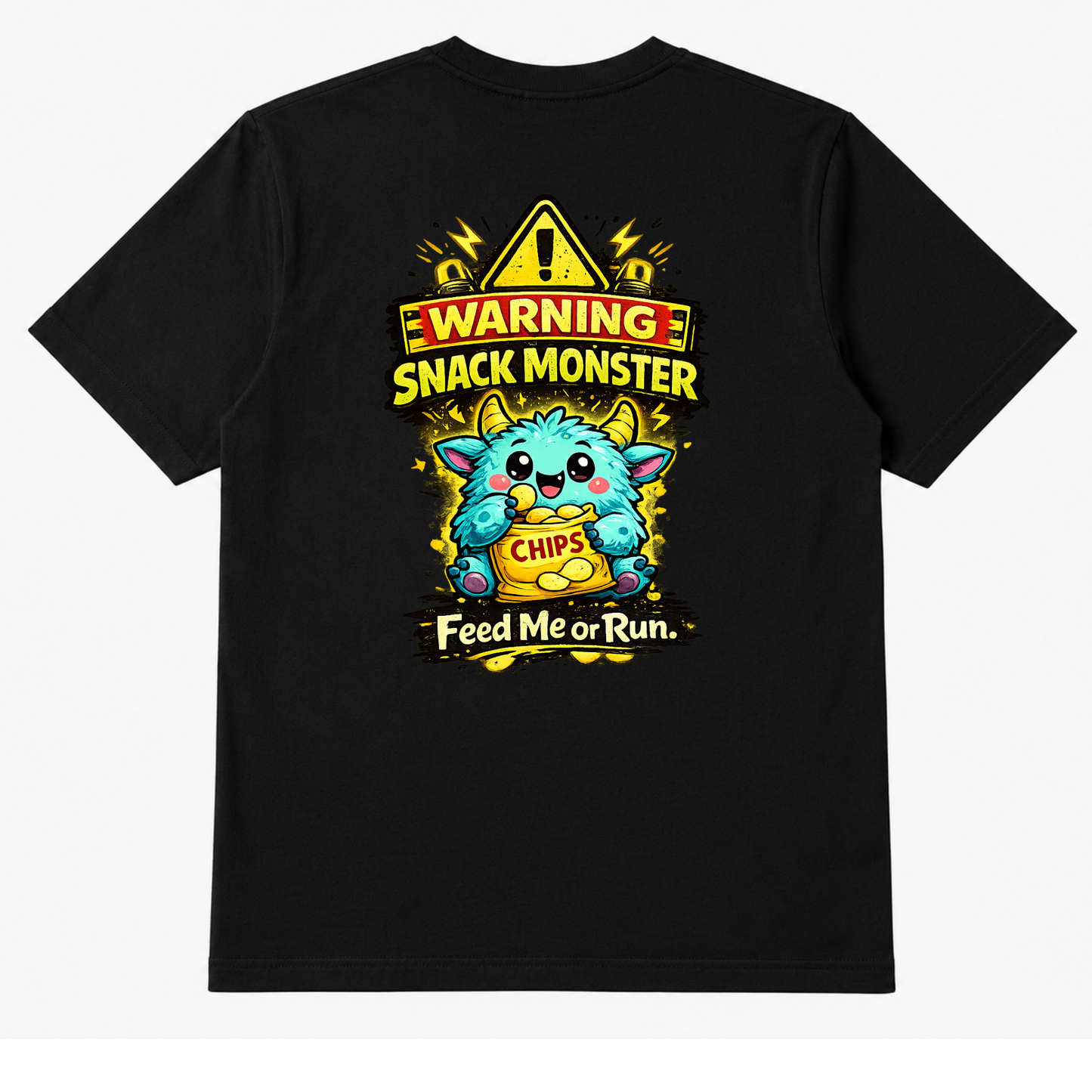 Warning Snack Monster Oversized T-Shirt