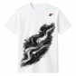 Liquid Flow Abstract Oversized T-Shirt