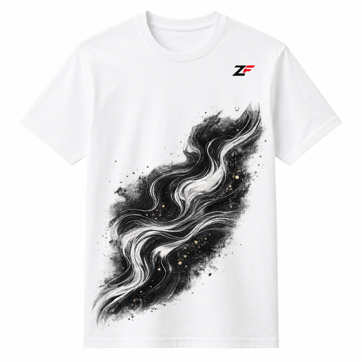 Liquid Flow Abstract Oversized T-Shirt