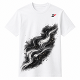 Liquid Flow Abstract Oversized T-Shirt