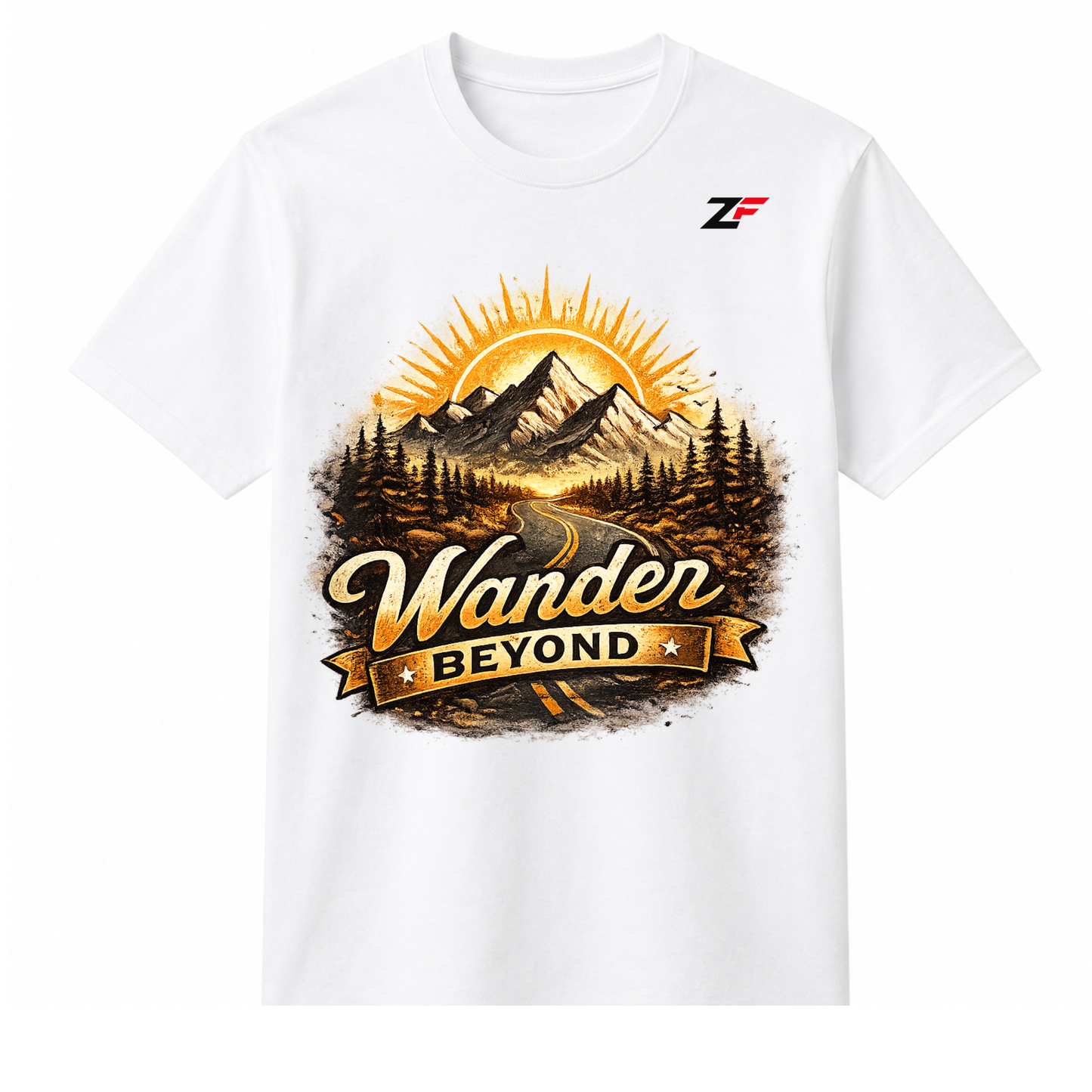 Wander Beyond Oversized Graphic T-Shirt White