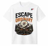 Escape the Ordinary Adventure Graphic Oversized T-Shirt White