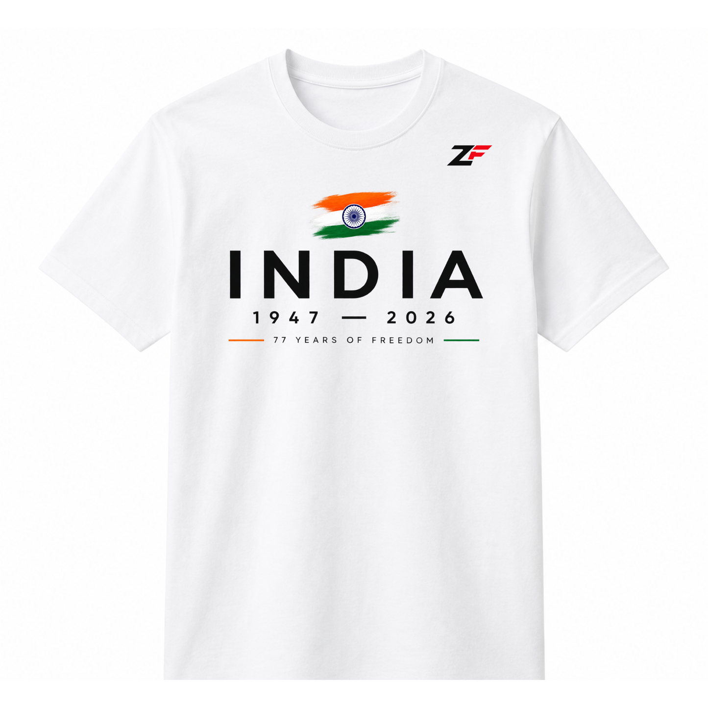 India 77 T-Shirt | Free Proud Indian Patriotic Graphic Tee