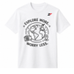 Explore More Worry Less Travel Graphic Oversized T-Shirt White