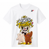 We Rise Together Panda Bear T-Shirt | Cute Friendship Graphic Printed Tee