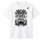 Fuel Runs My Soul Oversized Graphic T-Shirt White