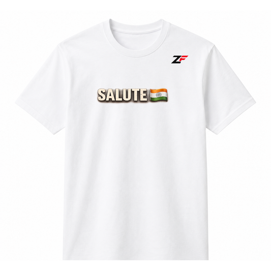 Salute to the Brave T-Shirt | Indian Army Patriotic T-Shirt | Independence Day Tees