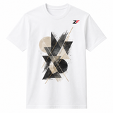 Broken Geometry Abstract Oversized T-Shirt