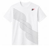Minimal Flow Line Graphic Oversized T-Shirt