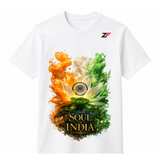 The Soul of India T-Shirt | Patriotic Lotus & Ashoka Chakra Graphic Tees