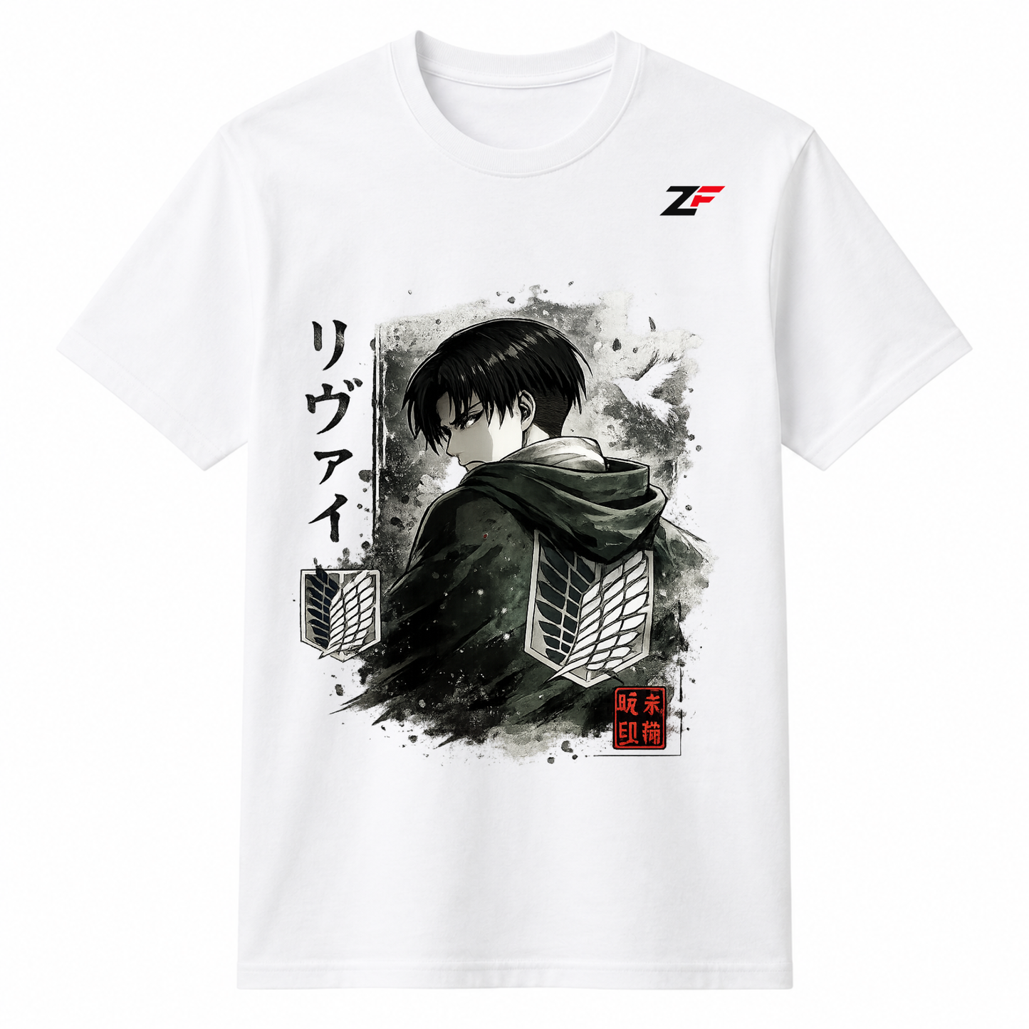 Anime Scout Captain Graphic Oversized T-Shirt