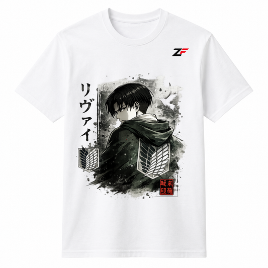 Anime Scout Captain Graphic Oversized T-Shirt