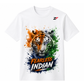 Fearless Indian T-Shirt | Tiger Patriotic Graphic Tee | India Pride T-Shirt