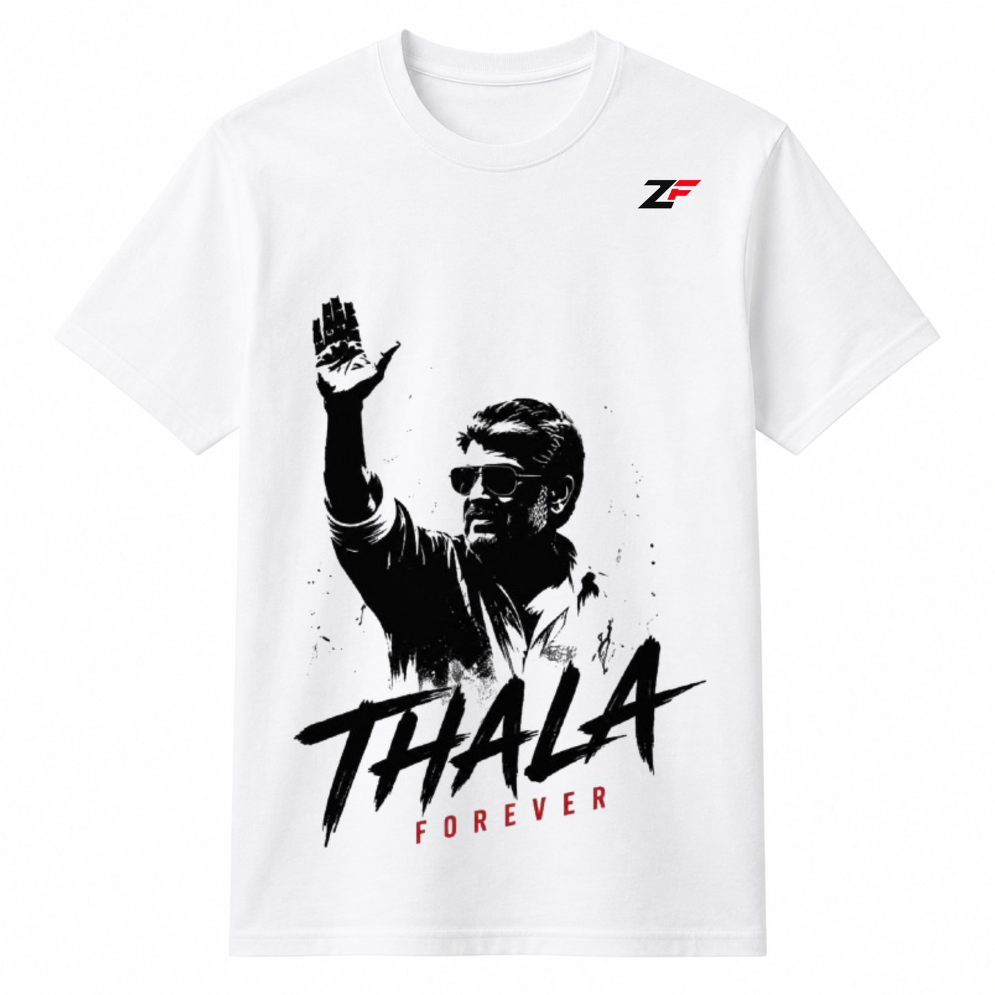Thala Forever Graphic T-Shirt | Premium White Cotton Fan Edition Tee