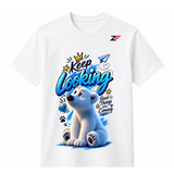 Keep Looking Polar Bear T-Shirt | Good Things Are Coming Graphic White Tee