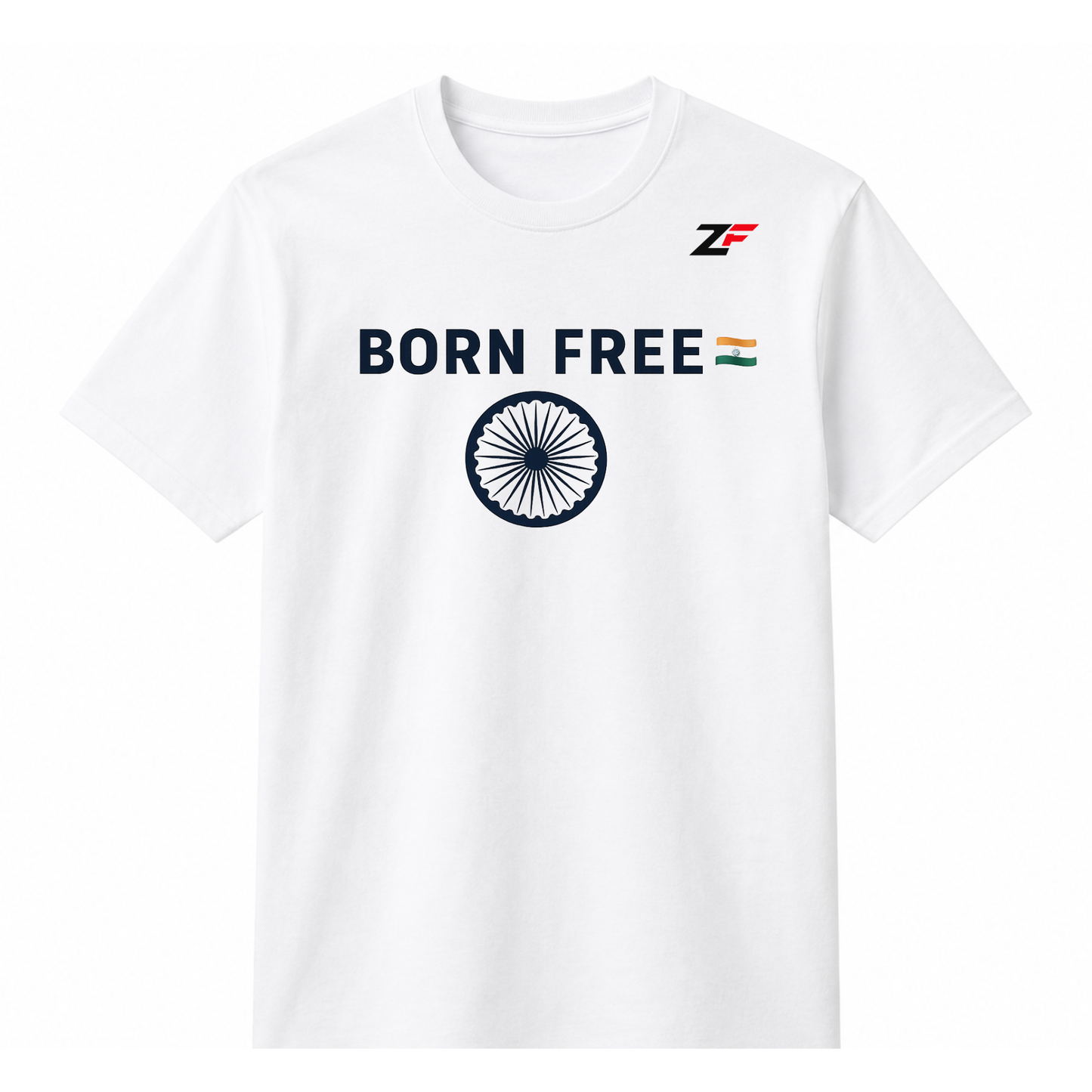 Born Free Built by Freedom T-Shirt | India Patriotic Independence Day 2026