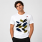 Abstract Brush Pattern Oversized T-Shirt