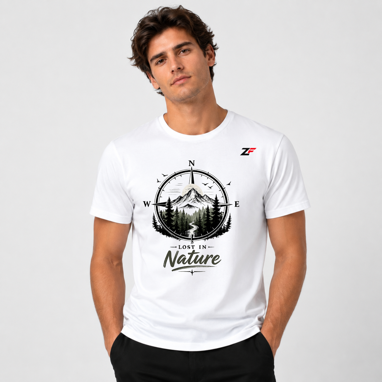 Lost in Nature Oversized Graphic T-Shirt