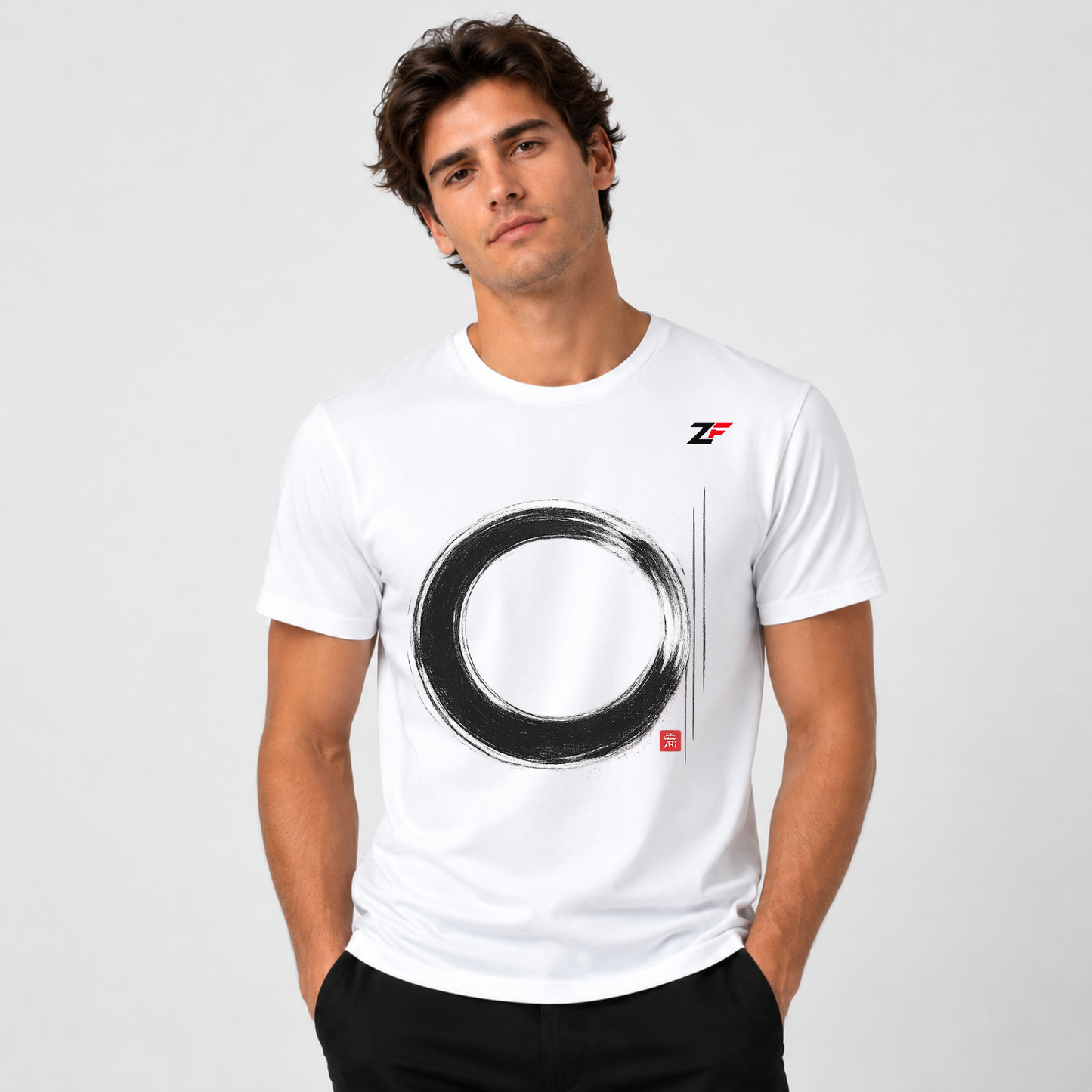 Zen Circle Enso Oversized T-Shirt