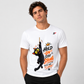 Hold On Stay Strong Cat Graphic T-Shirt – Motivational Printed Tee