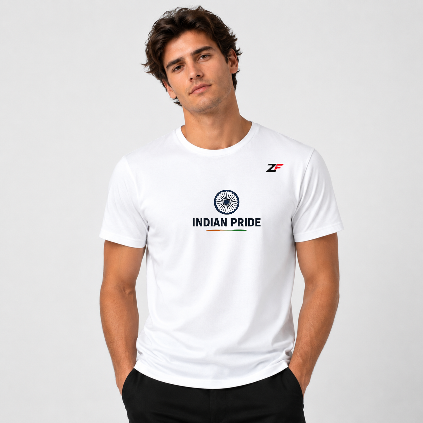 Indian Pride Lion T-Shirt | Ashoka Chakra & India Map Graphic Tees