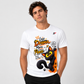Less Drama More Peace Cat Graphic T-Shirt – Funny Positive Vibe Printed Tee