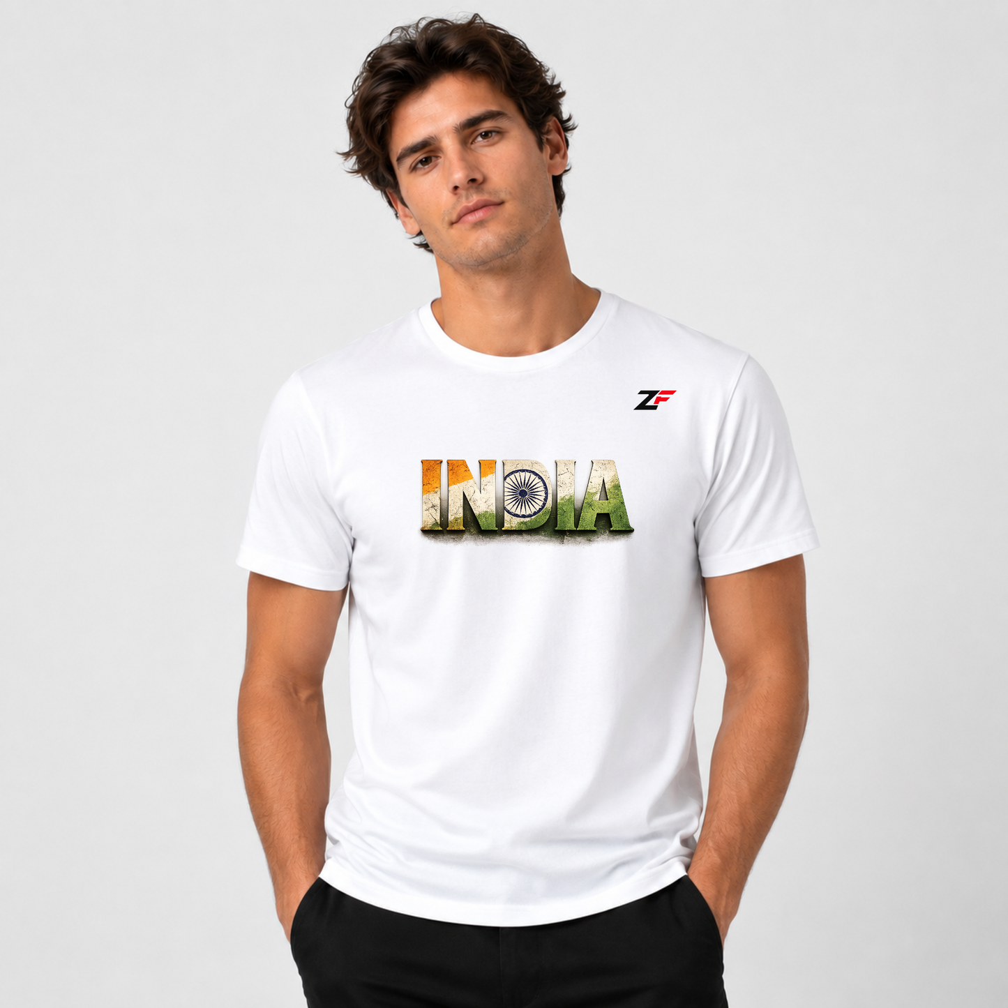 India We Rise Together T-Shirt | Patriotic India Map Graphic Tees