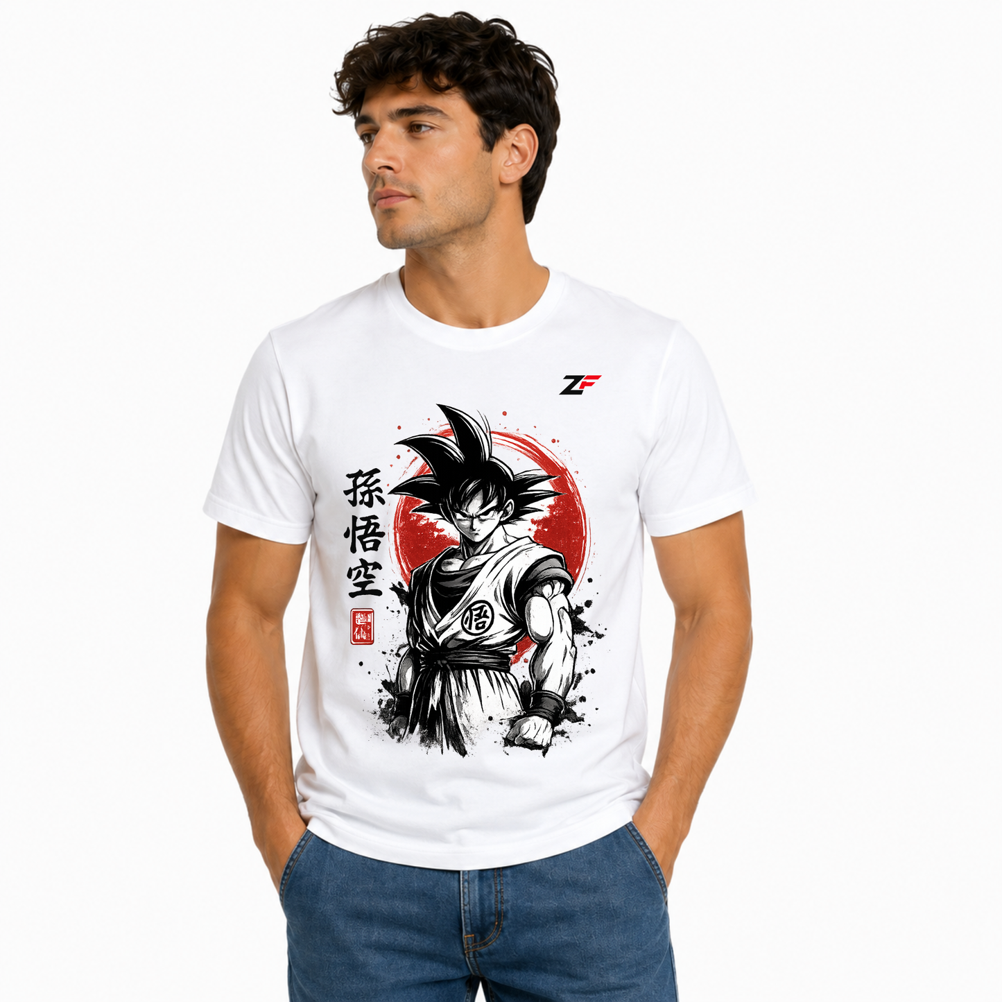 Anime Warrior Graphic Oversized T-Shirt