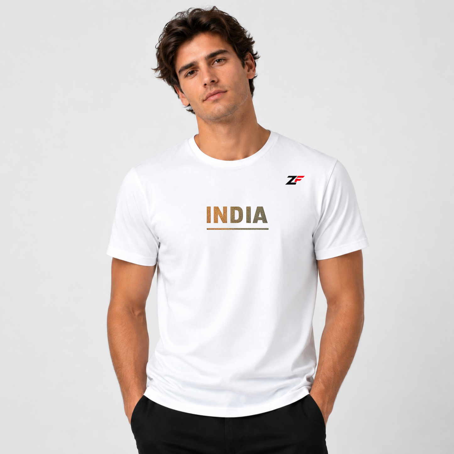 India Rise Roar Reign T-Shirt | Patriotic Ashoka Chakra Graphic Tee
