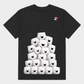 Cute Polar Bear Graphic T-Shirt for Men & Women | Adorable Bear Print Black T-Shirt