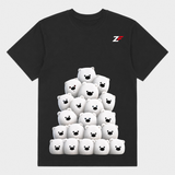 Cute Polar Bear Graphic T-Shirt for Men & Women | Adorable Bear Print Black T-Shirt