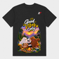 Good Vibes Only T-Shirt | Cute Bear Adventure Graphic White & Black Tee