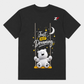 Just Keep Dreaming Bear T-Shirt | Cute Motivational Graphic Printed Black Tee