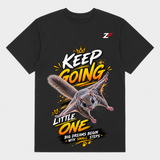 Keep Going Little One Flying Squirrel T-Shirt – Motivational Graphic Tee