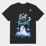 Lost in My Own Thoughts Bear T-Shirt | Cute Mental Health Quote Graphic Tee