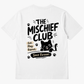 The Mischief Club Oversized T-Shirt | Funny Cartoon Cat Graphic Tee