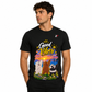 Good Vibes Bear T-Shirt | Cute Panda & Bear Sunset Graphic Printed Tee