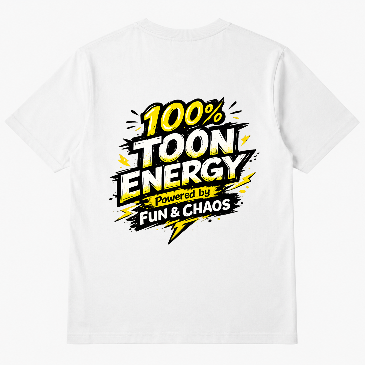 100% Toon Energy Oversized T-Shirt | Cartoon Streetwear Graphic Tee