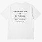Growing Up Is Optional Oversized Graphic T-Shirt