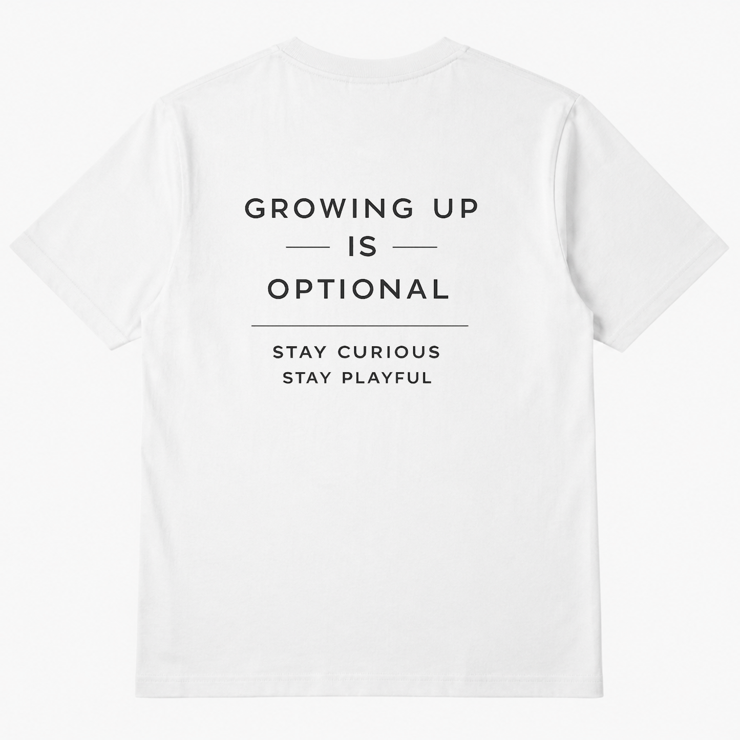 Growing Up Is Optional Oversized Graphic T-Shirt