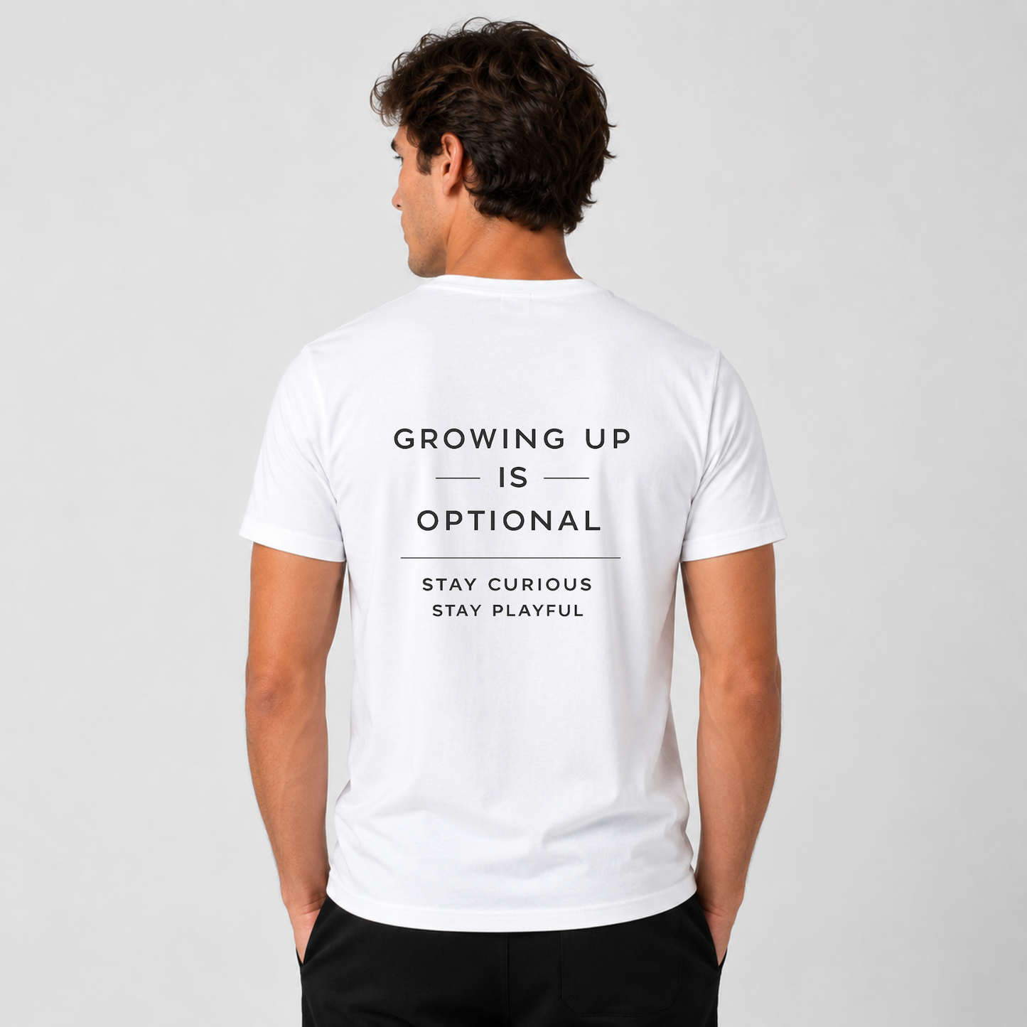 Growing Up Is Optional Oversized Graphic T-Shirt